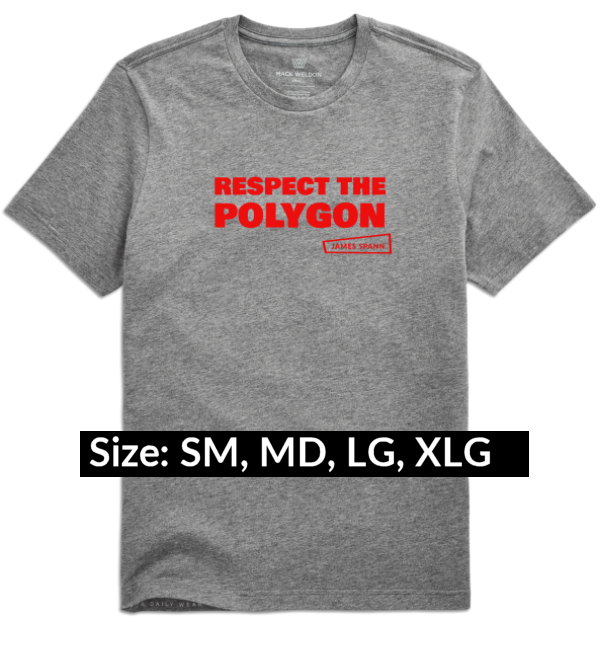 Respect the Polygon T-Shirt SM MD LG XLG Icon