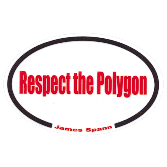 Respect the Polygon Sticker 540